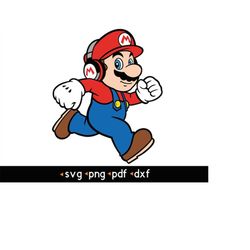 Mario- 5 svg, png, pdf, dxf