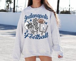 Retro Indianapolis Football Crewneck Sweatshirt T-Shirt, Vintage Indianapolis Football Sweatshirt