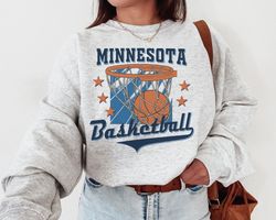 Minnesota Timberwolve, Vintage Minnesota Timberwolve Sweatshirt T-Shirt, Minnesota Basketball Shirt, Timberwolves TShirt