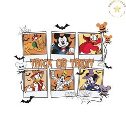 Vintage Trick or Treat Disney Chrracters SVG Download