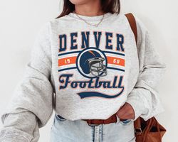 Vintage Denver Football Crewneck, Broncos Sweatshirt
