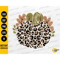 Leopard Pumpkin PNG | Fall SVG | Autumn SVG | Harvest Svg | Cricut Silhouette Cameo Printable Clipart Vector Digital Dow