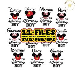 Bundle Disney Birthday Boy SVG Graphic Design Files