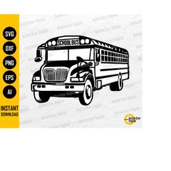 school bus svg | schoolbus svg | school decal vinyl graphics | cricut silhouette cutting file cuttable clipart vector di