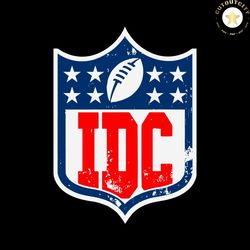 Vintage IDC Logo NFL Football Fans SVG Graphic Design File