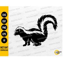 Skunk SVG | Forest SVG | Bad Odor Stink Stinky Smell Smelly Unpleasant Scent | Cutting Files Clipart Vector Digital Down