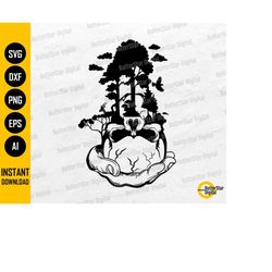 Wilderness Skull SVG | Nature SVG | Forest T-Shirt Decal Sticker Graphics | Cricut Cut File Silhouette Clipart Vector Di