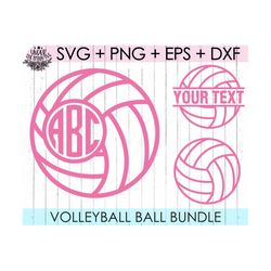 volleyball svg / volleyball frames svg / volleyball monogram svg / volleyball split / svg, png, dxf, eps / silhouette cu