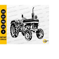 tractor svg | farm tractor svg |  farming decal graphics illustration | cricut cutting file silhouette clipart vector di