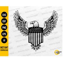 American Eagle SVG | USA Shield SVG | United States America Government Justice Lawyer | Cutting Files Clipart Vector Dig