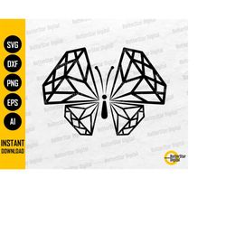 Butterfly Diamond SVG | Butterflies SVG | Gem Stone Decal Shirt Sticker Vinyl | Cutting File Printable Clipart Vector Di