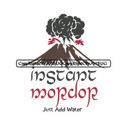 Mordor Fun Run Hoodie Digital Art, Mount Mordor T-shirt Artwork, Instant Mordor and Just Water Cup of Coffee