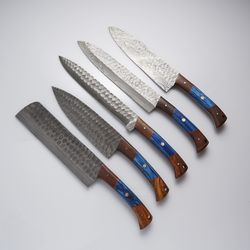 Damascus Chef Knives / SET OF 5