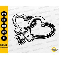 Heart Hand Cuffs SVG | Love Handcuffs SVG | Restraint Chains Secure Wrist | Cut File Cuttable Clipart Vector Digital Dow