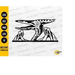 pterodactyl dinosaur svg | pterosaur svg | flying dino wall art decal | cricut cutting file printable clipart vector dig