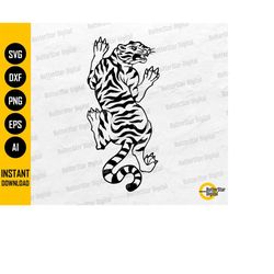 Tiger Body SVG | Tigress SVG | Wild Animal T-Shirt Decal Tattoo Graphics | Cricut Cut File Silhouette Clip Art Vector Di