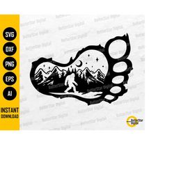 Bigfoot SVG | Big Foot SVG | Wild Monster T-Shirt Decal Sticker Graphics | Cricut Cut Files Printable Clip Art Vector Di