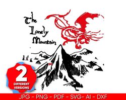 The Lord of the Rings Lonely Mountain Svg Bundle, Lord of the Rings Vector Art PNG, AI