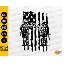 US Soldiers Fist Bump SVG | United States Military T-Shirt Gift Decals Sticker Mug | Cricut Cut Files Clip Art Vector Di