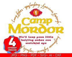 The Lord of the Rings Camp Mordor Svg Bundle, Lord of the Rings Vector Art PNG, AI