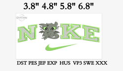 Swoosh Toothless Night Embroidery Design, Embroidery Designs, Machine Embroidery design