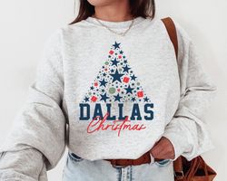 Dallas Cowboy Sweatshirt, Dallas Football Christmas Tree Sweatshirt, Cowboy Christmas Shirt
