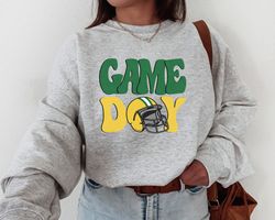 Game Day Sweatshirt, Green Bay Football Crewneck, Retro Packer Shirt
