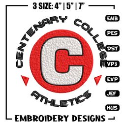 Centenary Gentlemen embroidery design, Centenary Gentlemen embroidery, logo Sport embroidery, NCAA embroidery.