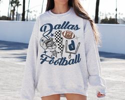 Retro Dallas Football T-Shirt Sweatshirt, Vintage Style Dallas Football Shirt, Cowboy Sweatshirt, Dallas Fans