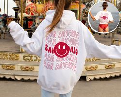 San Antonio Shirt, Smiley face Hoodie, Emoji Crewneck Sweatshirt