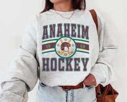 Vintage Anaheim Duck Sweatshirt T-Shirt, Vintage Ducks Sweater, Ducks T-Shirt, Hockey Fan Shirt, Retro Anaheim Ice Hocke