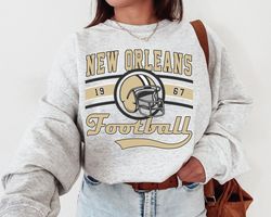 Vintage New Orleans Football Crewneck Sweatshirt T-Shirt, Saints Shirt