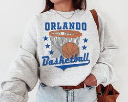Vintage Orlando Basketball Sweatshirt T-Shirt, Orlando Basketball Shirt, Magic T-Shirt, Orlando Fan Shirt, Retro Orlando