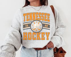 Vintage Tennessee Hockey Crewneck Sweatshirt T-Shirt, Tennessee Sweater, Tennessee T-Shirt, Hockey Fan Shirt, Retro Tenn