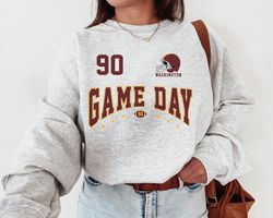 Vintage Washington Football Game Day Crewneck, Commander Sweater, Washington Fans Gift, Washington Game Day T-Shirt