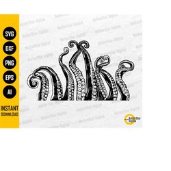 tentacles svg | kraken svg | sea monster wall art decals decor sticker | cricut cutting file printable clipart vector di