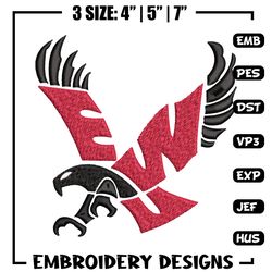 Eastern Washington Eagles embroidery design, Eastern Washington Eagles embroidery, Sport embroidery, NCAA embroidery.