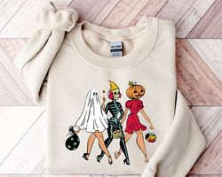 90s Halloween Sweatshirt, Ghost Halloween Sweatshirt, Cute Ghost Halloween Sweatshirt, Retro Halloween Ghouls Sweatshirt