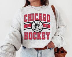 Chicago Blackhawk, Vintage Chicago Blackhawk Sweatshirt T-Shirt, Blackhawks Sweater, Blackhawk Shirt, Hockey Fan, Retro