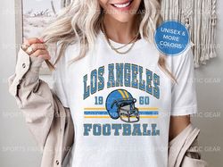 Los Angeles Chargers Football Vintage 80s Retro Style Shirt, Trendy NFL Tee, Chargers Fan Gift, Mens Womens Tailgaiting
