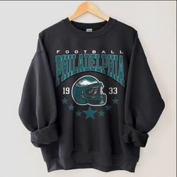 Philadelphia Football Sweatshirt, Vintage Style Philadelphia Football Crewneck, Football Sweatshirt, Philadelphia Sweats