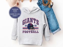 Toddler New York Giants Pullover Fleece Hoodie, Kids Football Sweatshirt