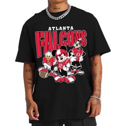 Vintage Atlanta Mickey Donald Duck And Goofy Football Team Sweatshirt, Atlanta Football Graphic Tee, Falcons Shirt, Sund