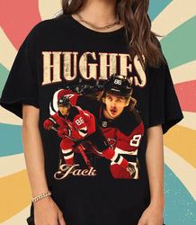 Vintage Bootleg Jack Hughes Shirt, Ice Hockey American Professional Hockey Championships Sport Merch Vintage Sweatshirt