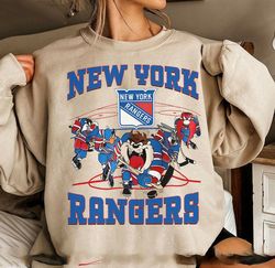 Vintage Sport Sweatshirt, New York Rangers Shirt, Rangers Tee, Hockey Sweatshirt, College Sweater, Hockey Fan , New York