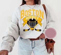 Vintage Sweatshirt, Boston Bruins Shirt, Bruins Tee, Hockey Sweatshirt, College Sweater, Hockey Fan Shirt, Boston Hockey