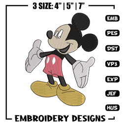 Mickey mouse embroidery design, Mickey embroidery, Embroidery file, Embroidery shirt, Emb design, Digital download