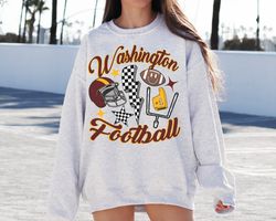 Retro Washington Football Crewneck, Vintage Style Washington Sweatshirt, Commander Sweater, Washington Fans Gift, Washin