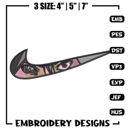 Nike sasuke embroidery design, Naruto embroidery, Emb design, Embroidery shirt, Embroidery file, Digital download
