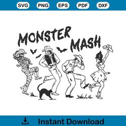 Monster Mash Halloween SVG Western Cowboy SVG Download